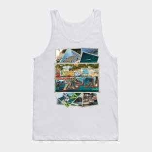 Greetings from Capri in Italy Vintage style retro souvenir Tank Top